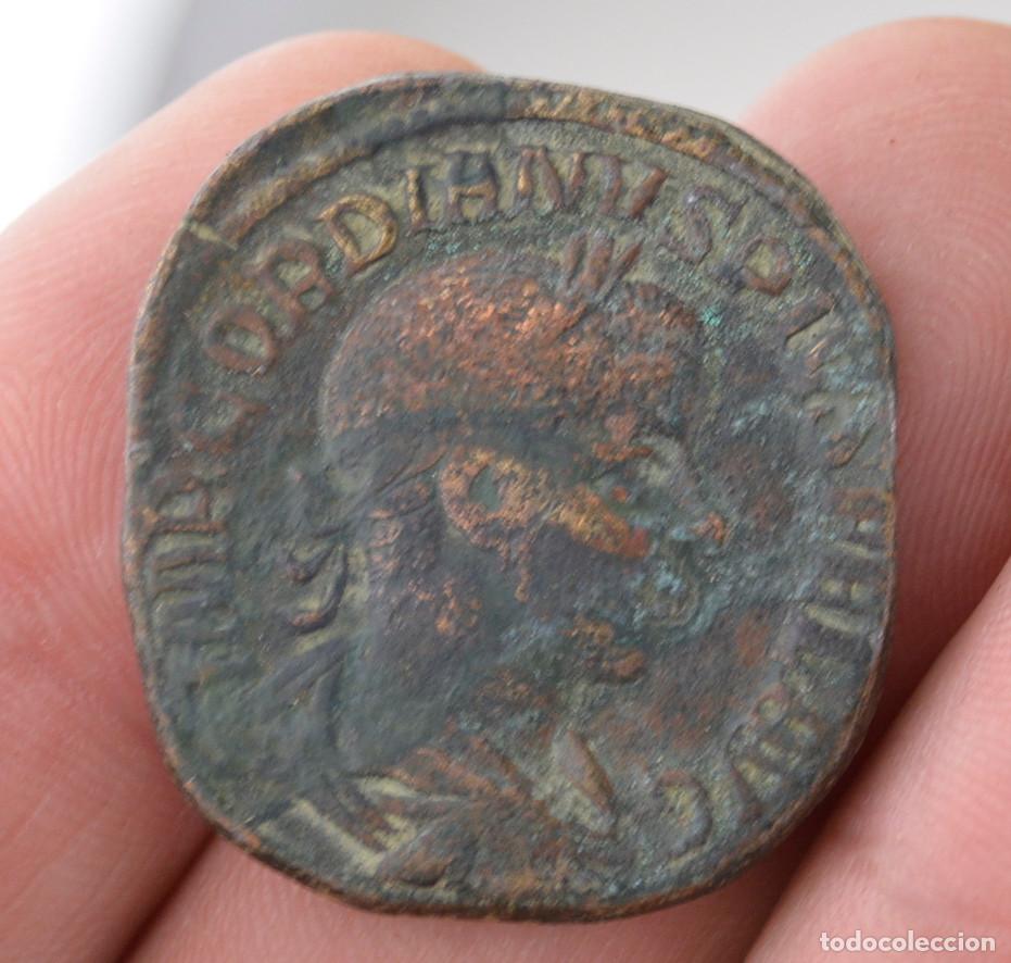 Monedas Imperio romano: Moneda romana, 3cm di&aacute;metro. 15gr.