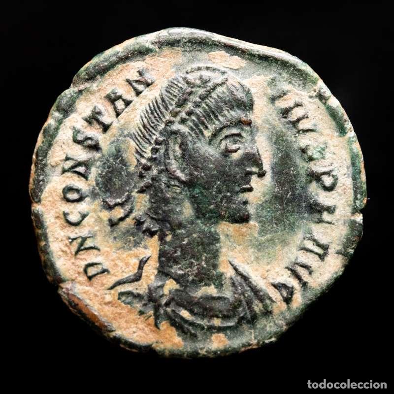 Monedas Imperio romano: Constancio II - Maiorina. Cizico. FEL TEMP REPARATIO / SMKB