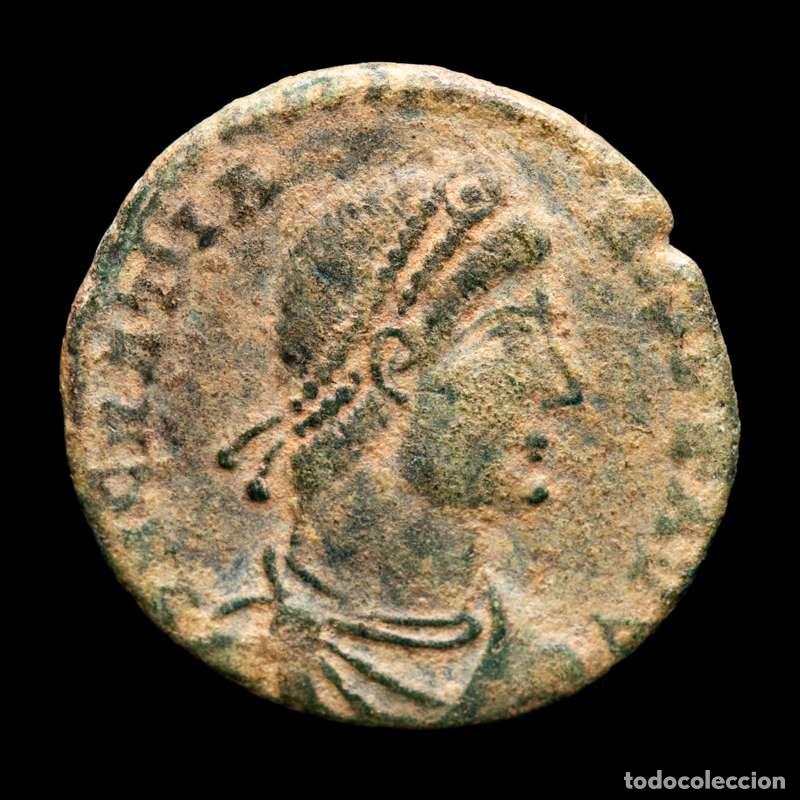 Monedas Imperio romano: Graciano (378-383 A.D.) AE maiorina. Arles. REPARATIO REIPVB. SCON