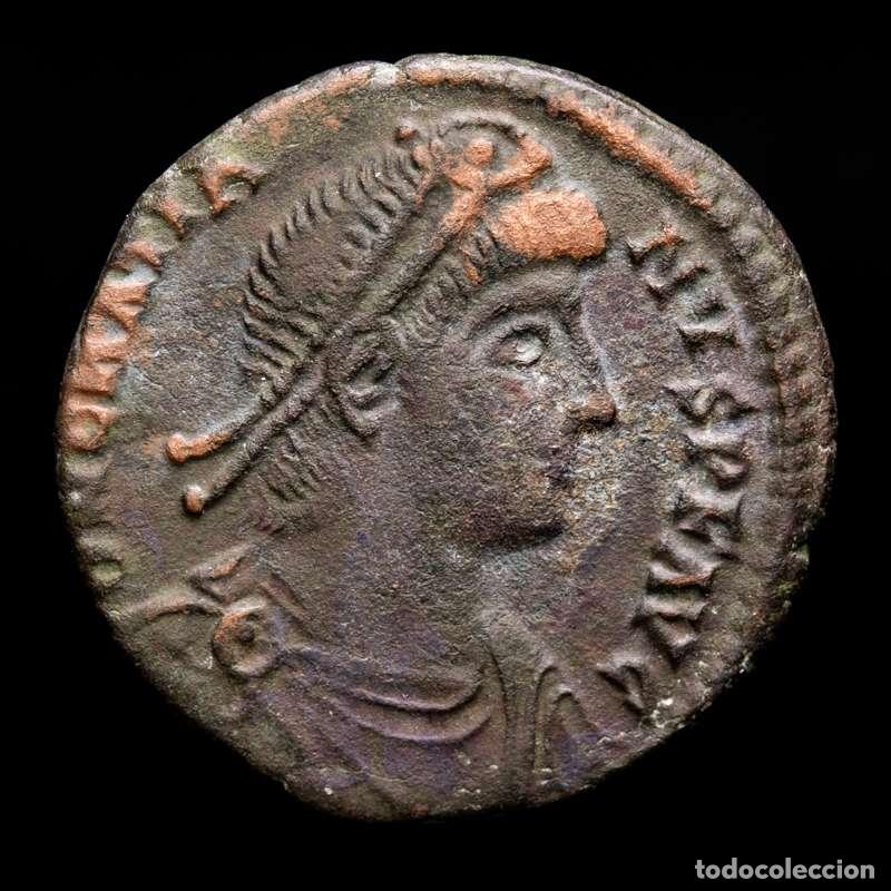 Monedas Imperio romano: Graciano, AE maiorina, Roma 378-383, REPARATIO-REIPVB / SMRP