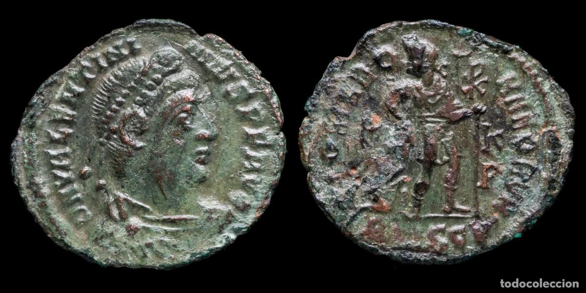 Monedas Imperio romano: Valentinian I - GLORIA ROMANORVM, Siscia - 19 mm / 1,86 gr.