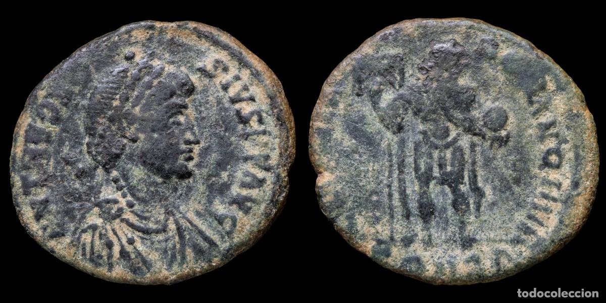 Monedas Imperio romano: Theodosius I Follis - GLORIA ROMANORVM, Antiochia - 22 mm / 4,13 gr.