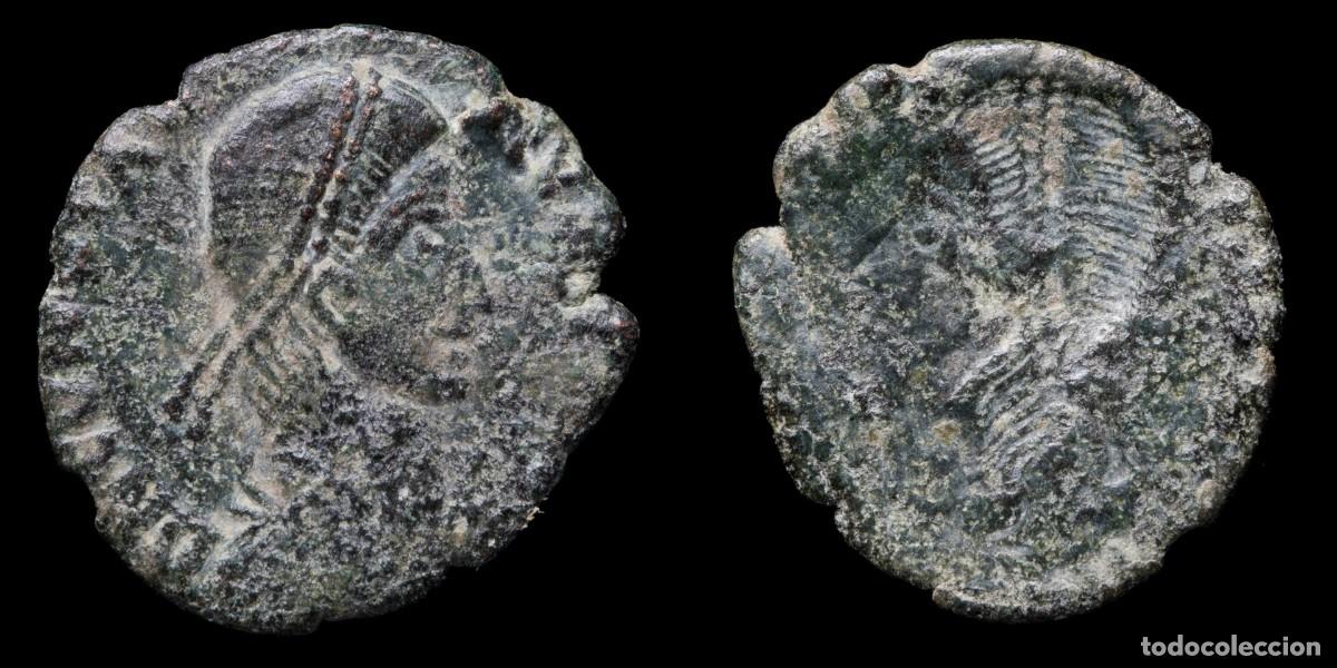 Monedas Imperio romano: Constantius II, Brockage coins - 16 mm / 1,22 gr.