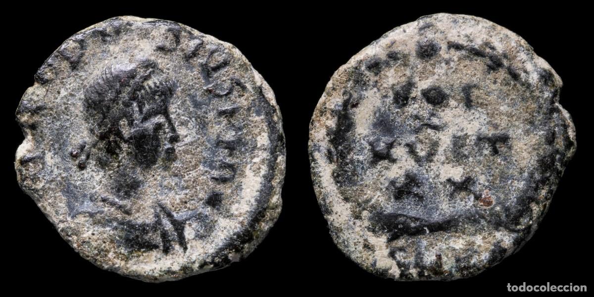 Monedas Imperio romano: Theodosius - VOT X MVLT XX, Heraclea - 13 mm / 1,05 gr.