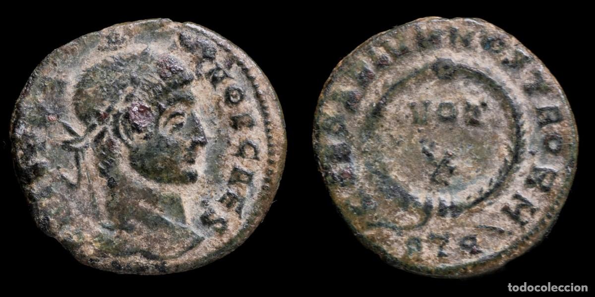 Monedas Imperio romano: Crispus - CAESARVM NOSTRORVM VOT X, Trier - 18 mm / 2,35 gr.