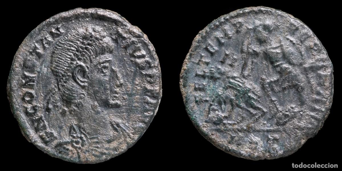 Monedas Imperio romano: Constantius II - FEL TEMP REPARATIO, Aquileia - 18 mm / 2,70 gr.