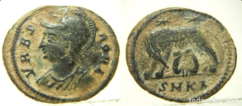 Monedas Imperio romano: Preciosa moneda de URBS ROMA ceca Cyzicus 2,10 gr.