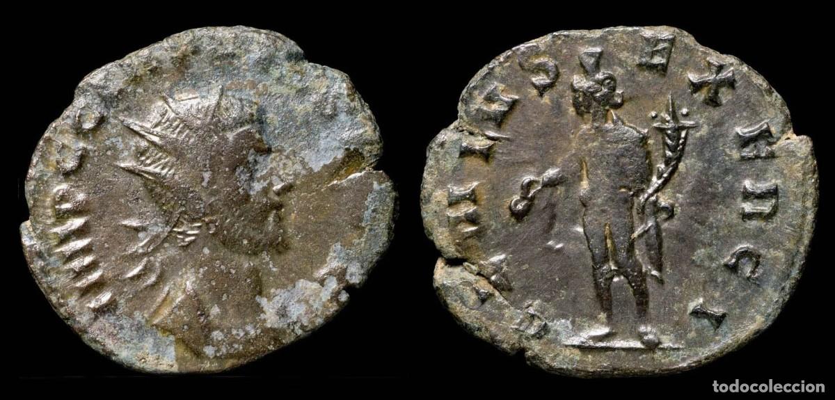 M&uuml;nzen R&ouml;misches Reich: Claudius II Antoninianus - GENIVS EXERCI - 22 mm / 2.99 gr.