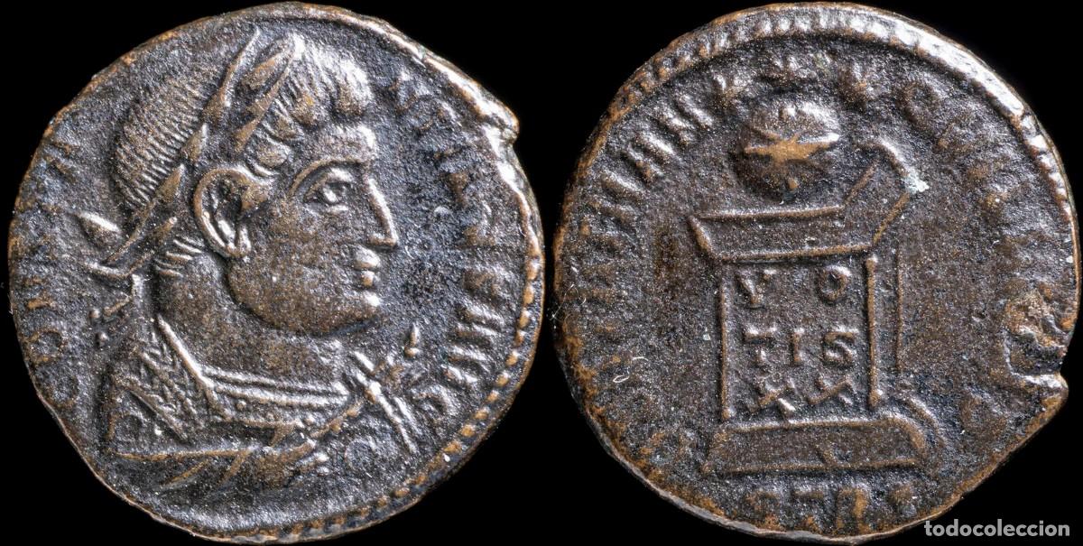 Monnaies Empire Romain: Constantine I - BEATA TRANQVILITAS, Trier - 18 mm / 3.52 gr.