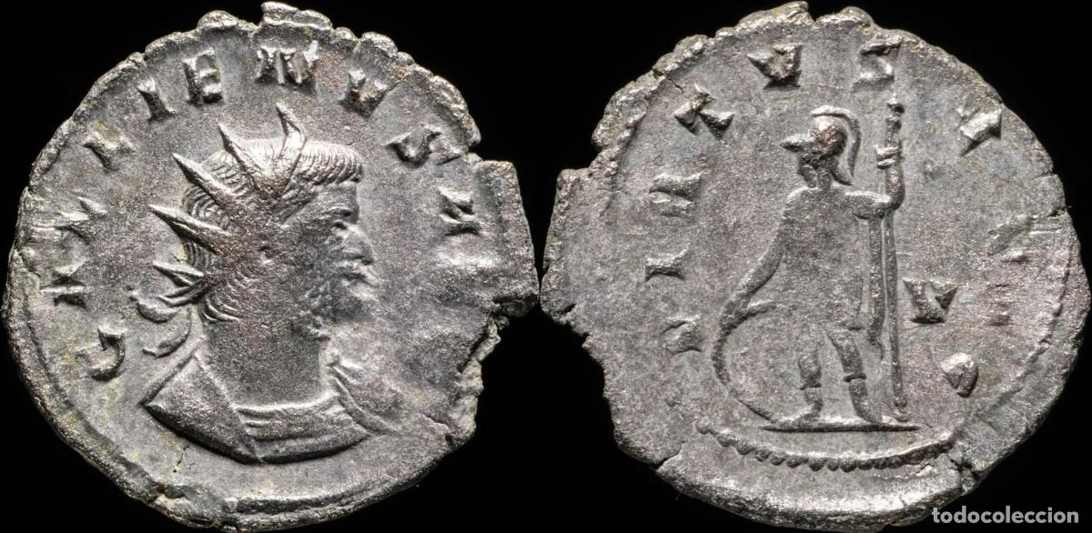 Monedas Imperio romano: Gallienus Antoninianus - VIRTVS AVG - 21 mm / 2.94 gr