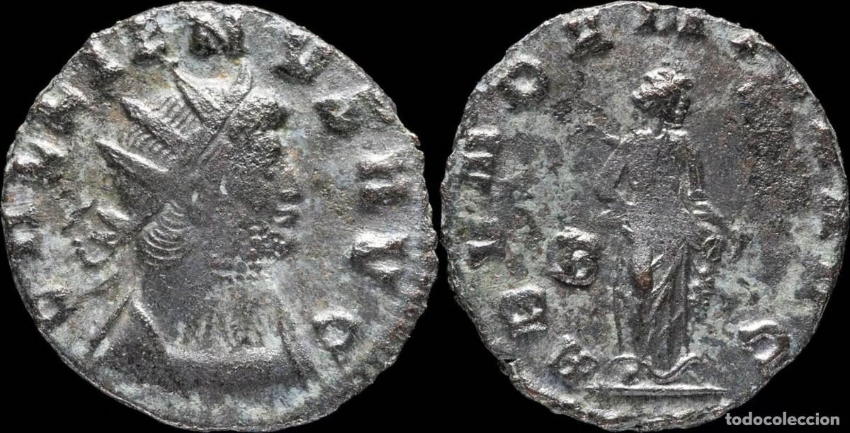 Roman Empire Coins: Gallienus Antoninianus - ABVNDANTIA AVG - 19 mm / 2.31 gr