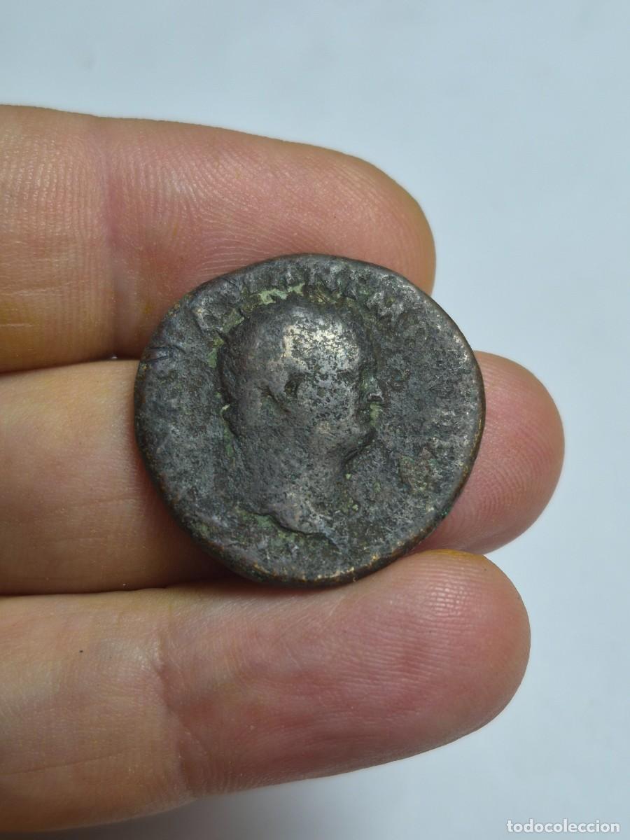 Monedas Imperio romano: NT/ DUPONDIO VESPASIANO REV. ROMA 12,15 grs (A1254)