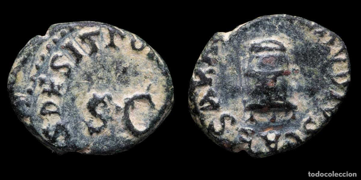 Monedas Imperio romano: Claudius Quadrans - PON M TR P IMP COS DES IT - 16 mm / 2,24 gr.