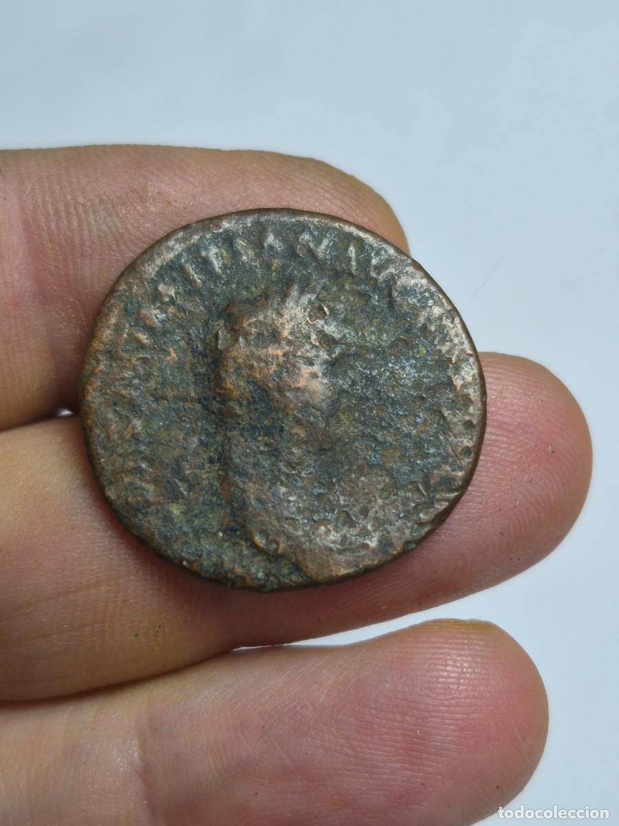 Monedas Imperio romano: NT/ AS DOMICIANO REV. MONETA 8,92 grs (A1259)