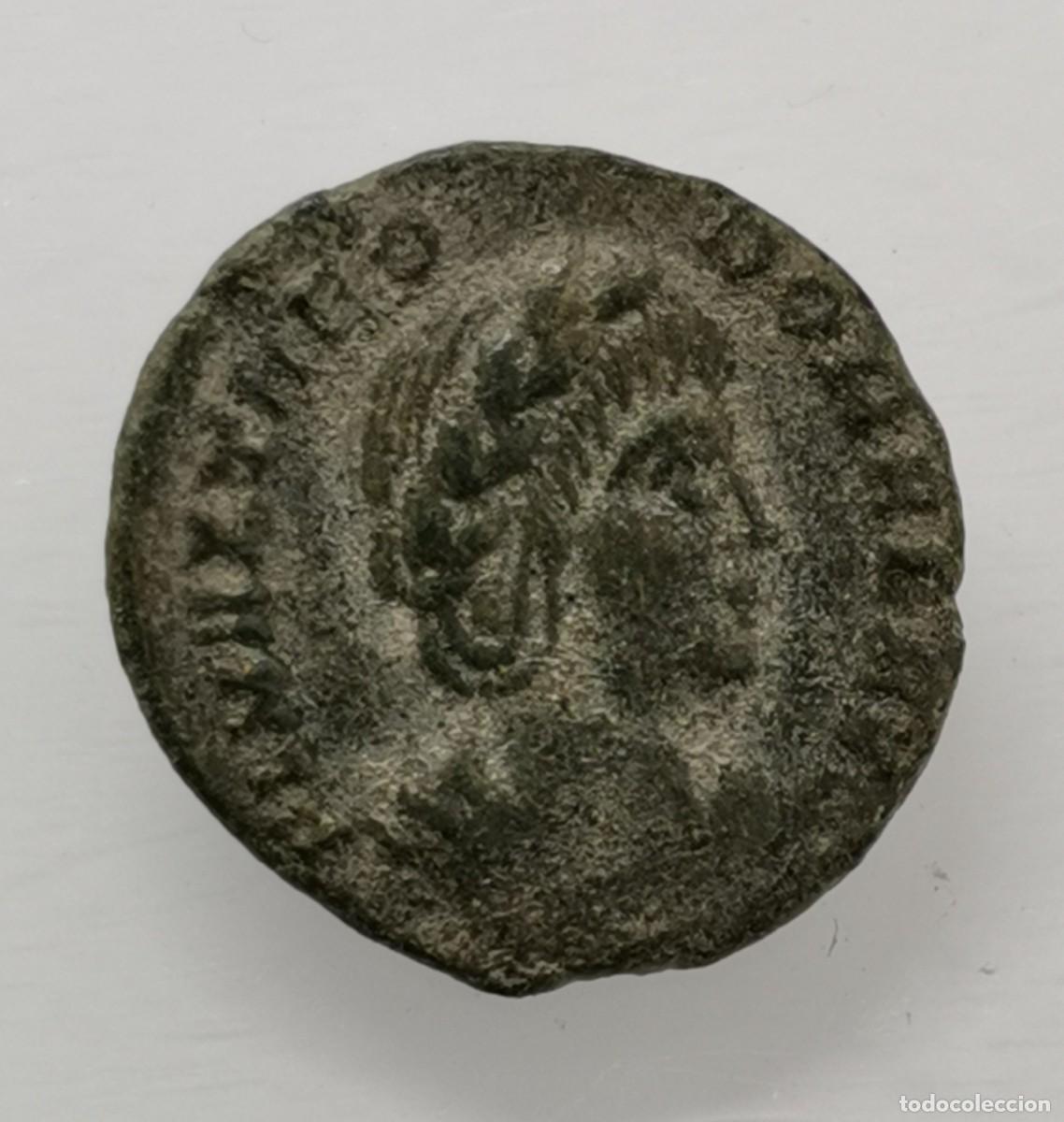 Monedas Imperio romano: TEODORA - PIETAS ROMANA - CENTENIONAL (Acu&ntilde;aci&oacute;n p&oacute;stuma) - (337-340 d.C.)