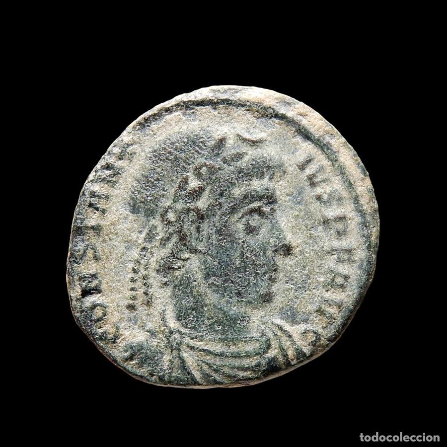 Monedas Imperio romano: Constancio II Augusto, &aelig; Follis, Aquileia, AQS. A174-M