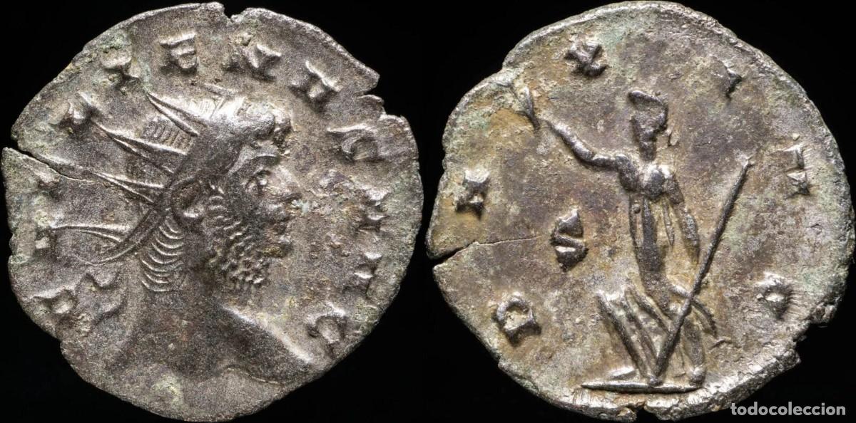 Monedas Imperio romano: Gallienus Antoninianus - PAX AVG - 20 mm / 2.05 gr.