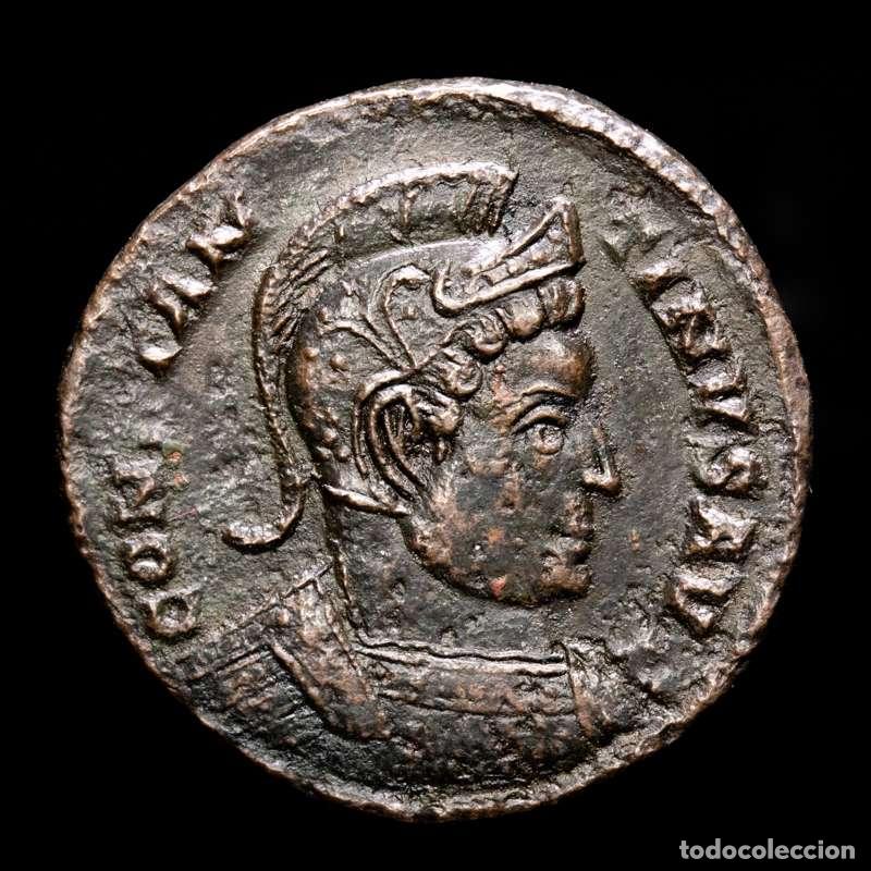 Monedas Imperio romano: Constantino I (307-337 dC.) Follis. BEATA TRANQVILLITAS // PTR