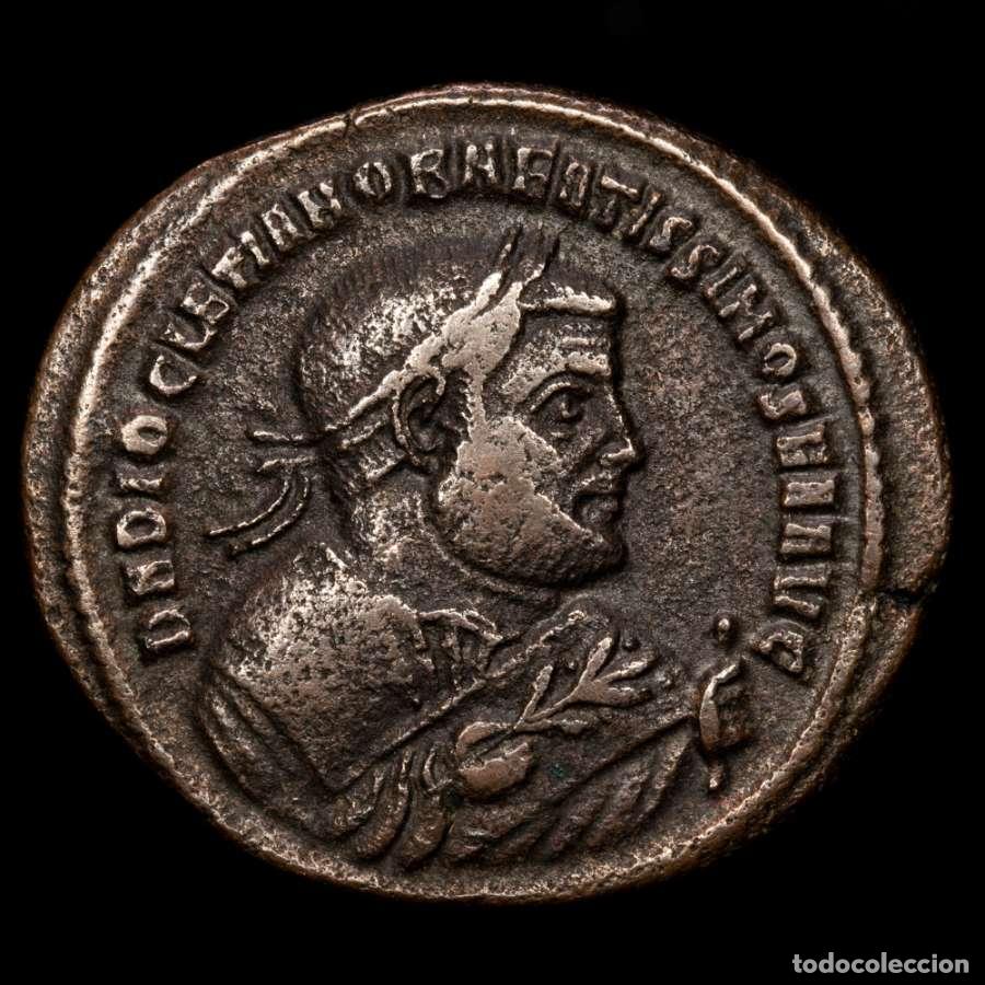 Monedas Imperio romano: Diocleciano Senior Augusto Follis PROVIDENTIA DEORVM QVIES AVGG / TT