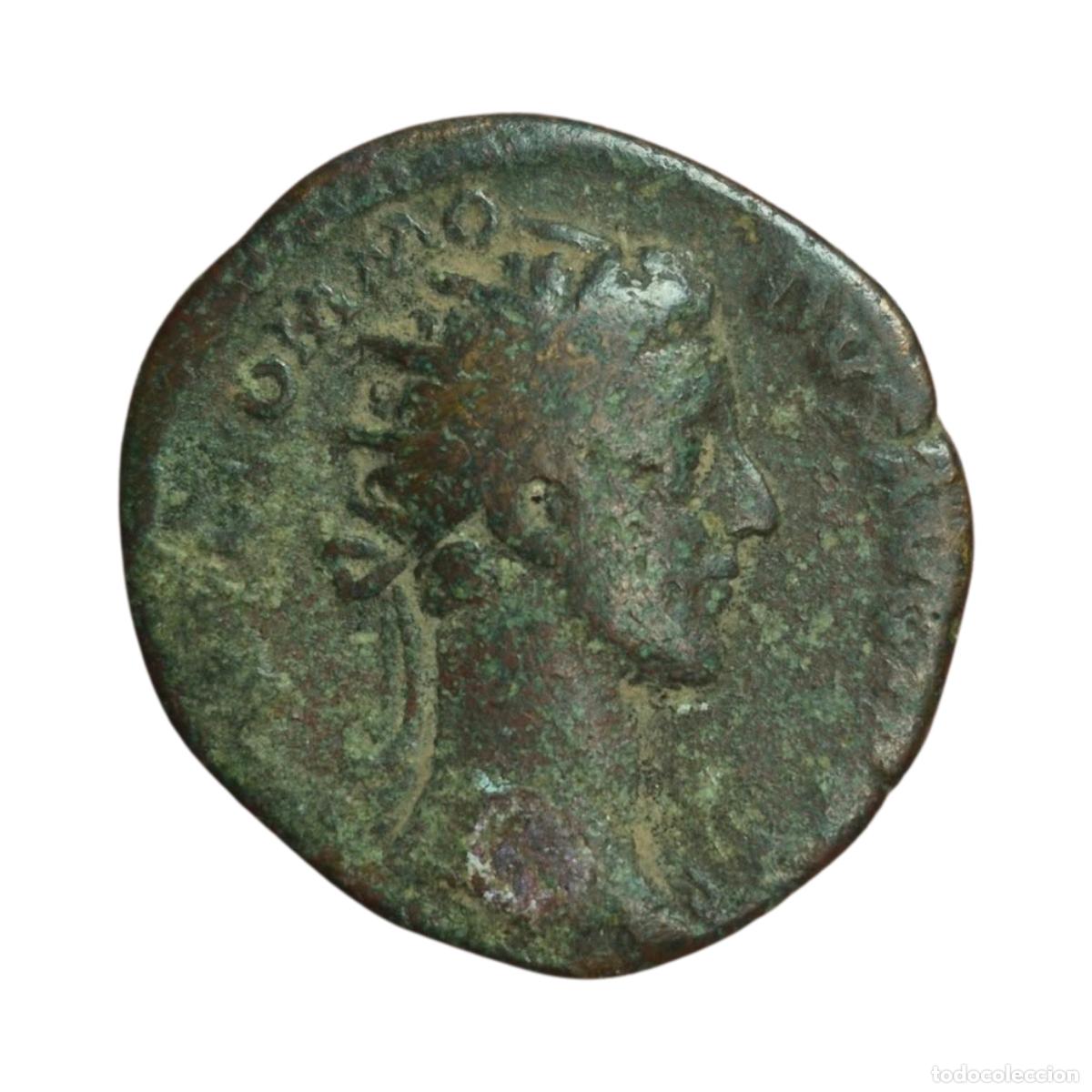 Monedas Imperio romano: NT/ DUPONDIO COMODO REV. VIRTUS (A1236)