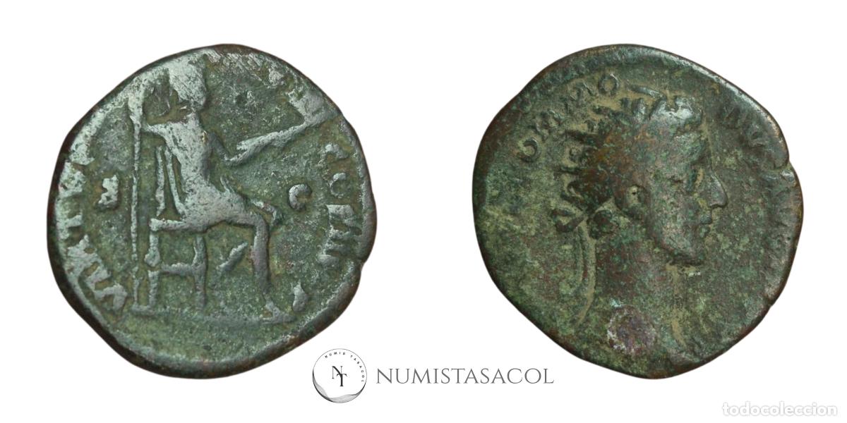 Monedas Imperio romano: NT/ DUPONDIO COMODO REV. VIRTUS (A1236) - Foto 3