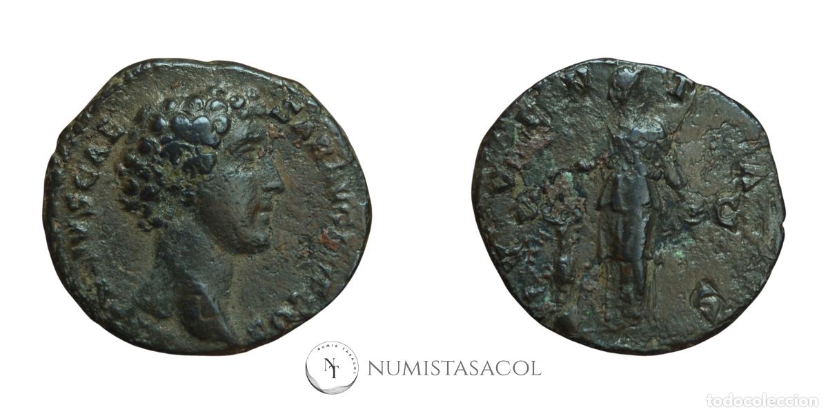 Monedas Imperio romano: NT/ AS MARCO AURELIO REV. IUVENTAS (A900) - Foto 3