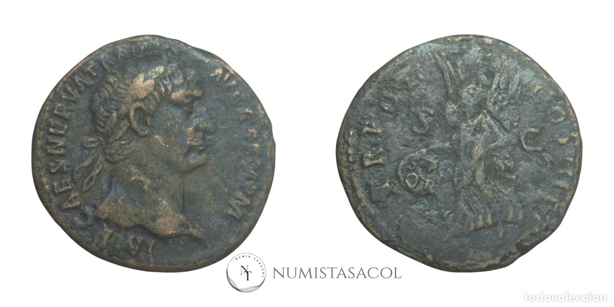 Monedas Imperio romano: NT/ AS TRAJANO REV. VICTORIA (A1239) - Foto 3