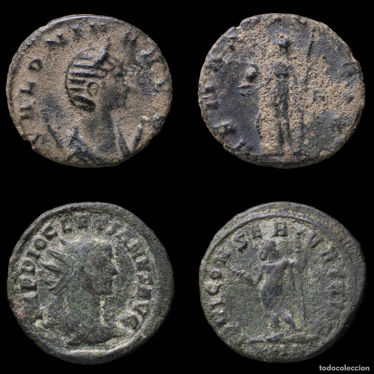Monedas Imperio romano: Salonina & Diocletian Antoninianus - VENVS GENETRIX/ IOVI CONSERVAT AVGG - 2 Coins Lot.