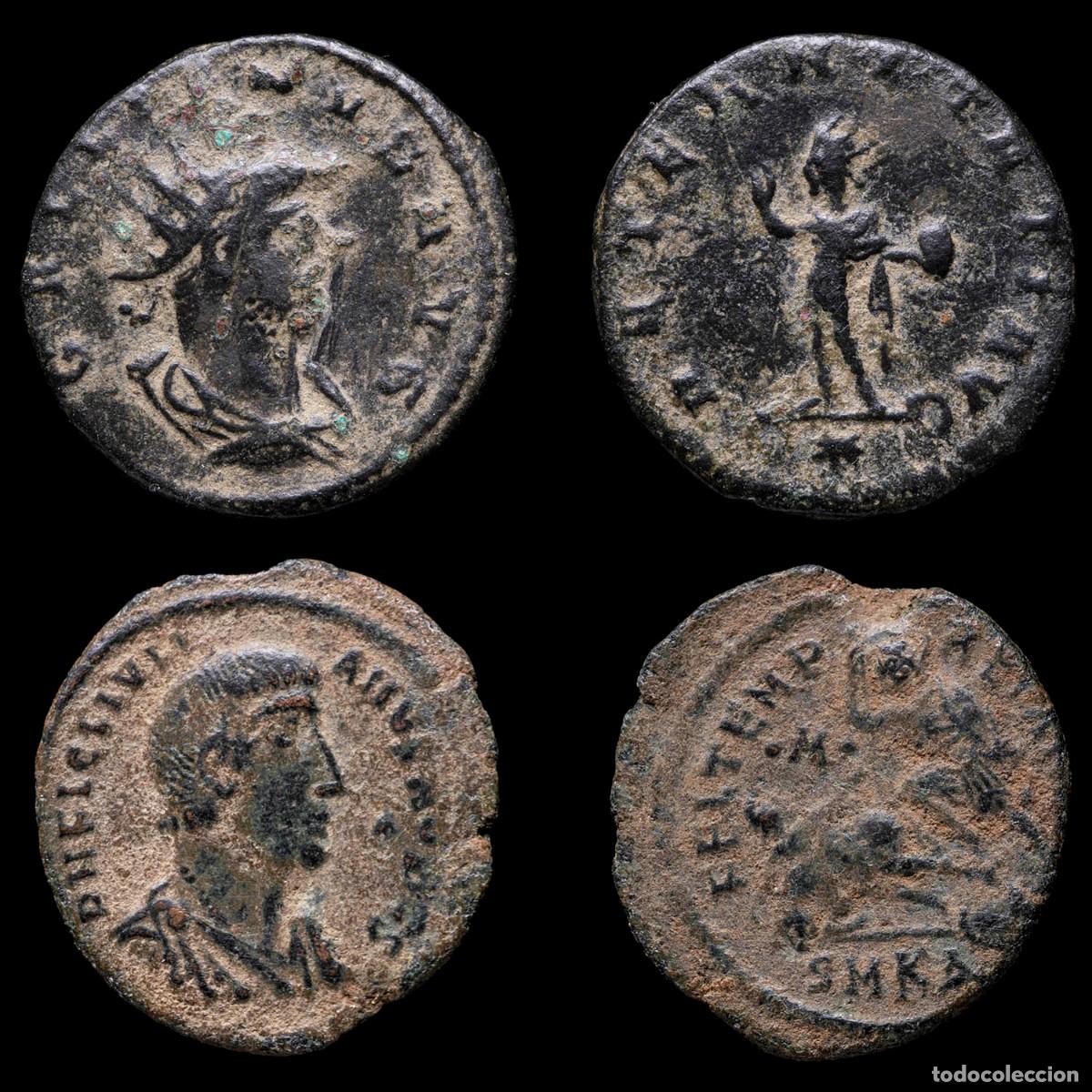 Monedas Imperio romano: Gallienus & Julian II - AETERNITATI AVG/FEL TEMP REPARATIO - 2 Coins Lot.