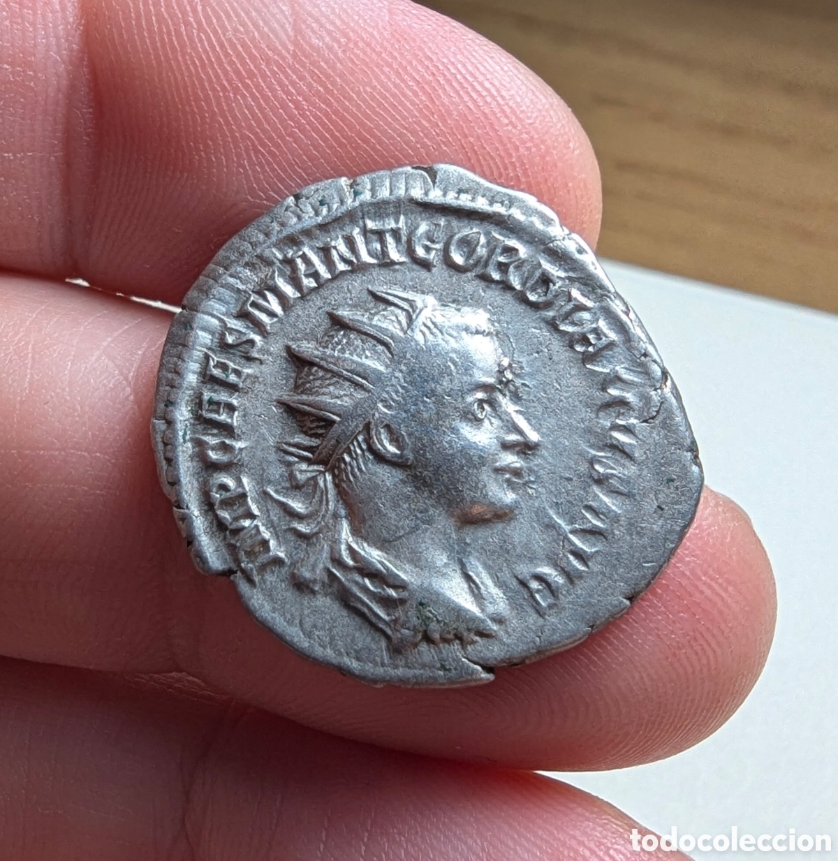 Monedas Imperio romano: Antoniniano plata Gordiano III 240 d.C.