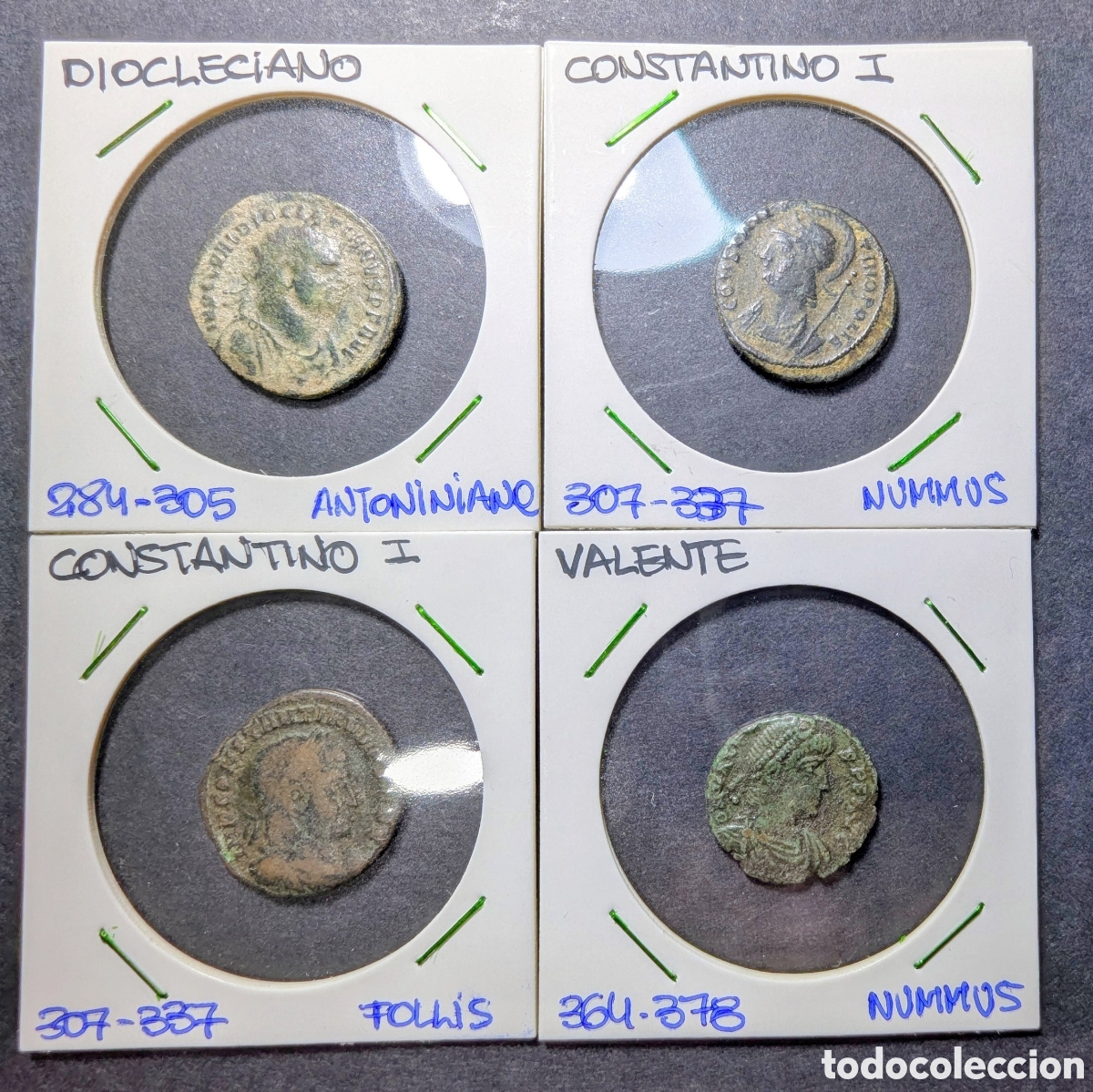 Monedas Imperio romano: Lote 4 monedas romanas antiguas