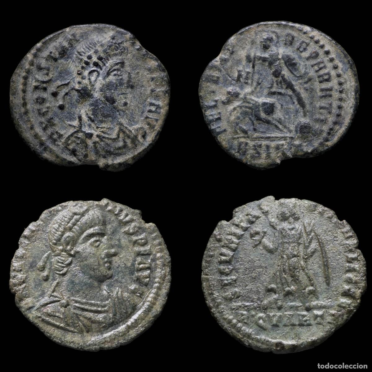Monedas Imperio romano: Constantius II & Gratian - FEL TEMP REPARATIO/SECVRITAS REI PVBLICAE - 2 Coins Lot.