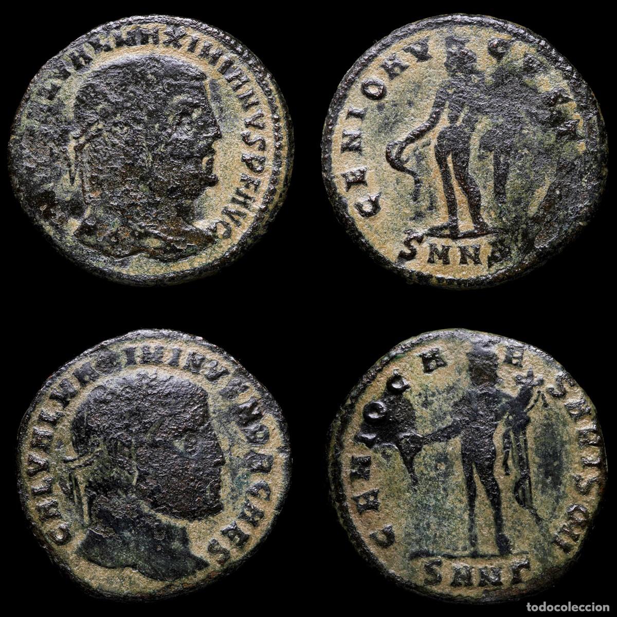 Monedas Imperio romano: Galerius & Maximinus II - GENIO AVGVSTI/GENIO CAESARIS SMH - 2 Coins Lot