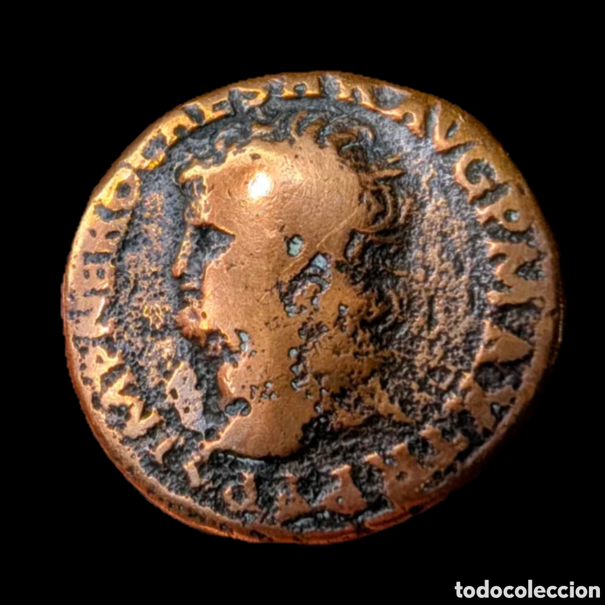 Monedas Imperio romano: As Ner&oacute;n 66 d.C. Lugdunum