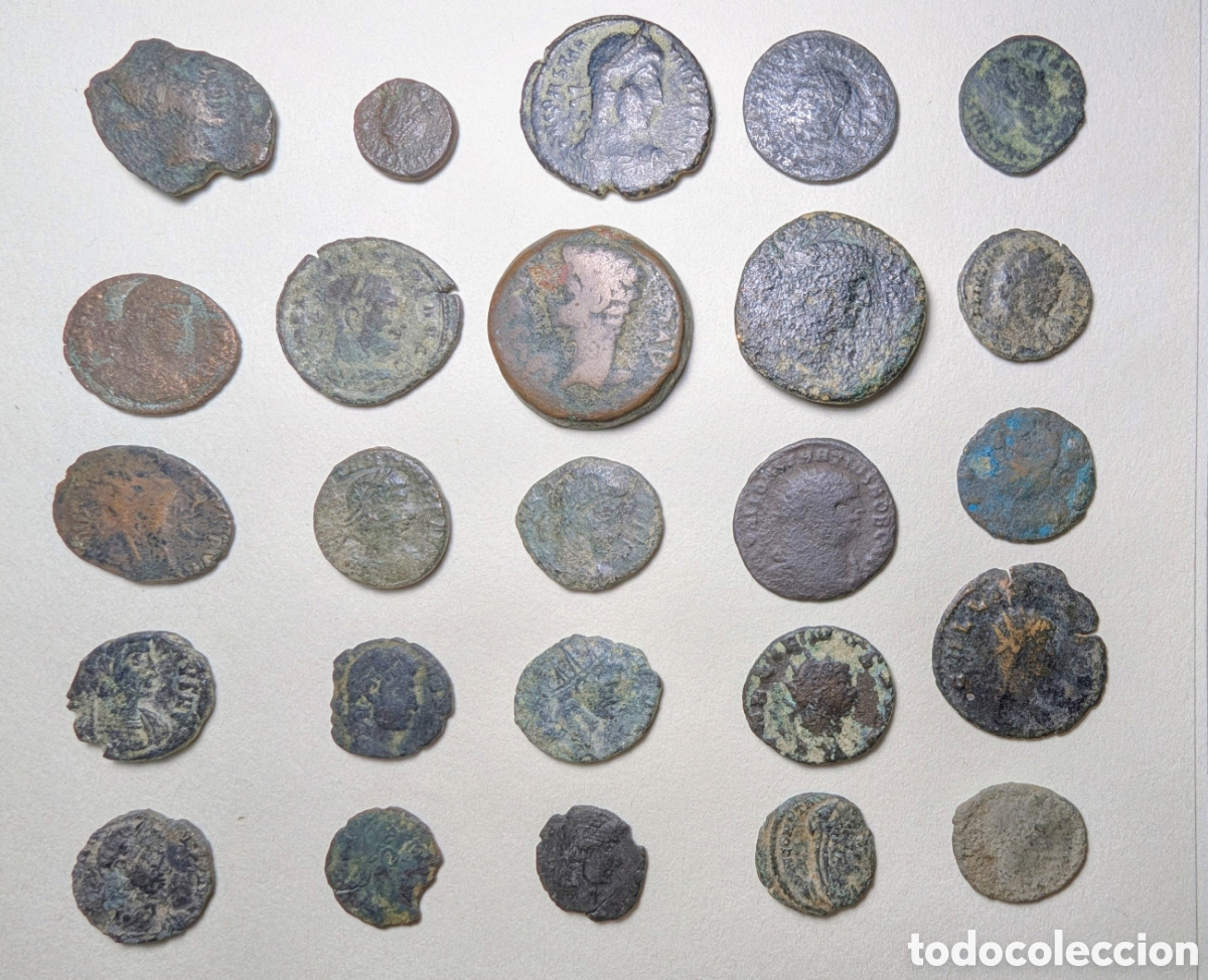 Monedas Imperio romano: Lote 52 monedas romanas