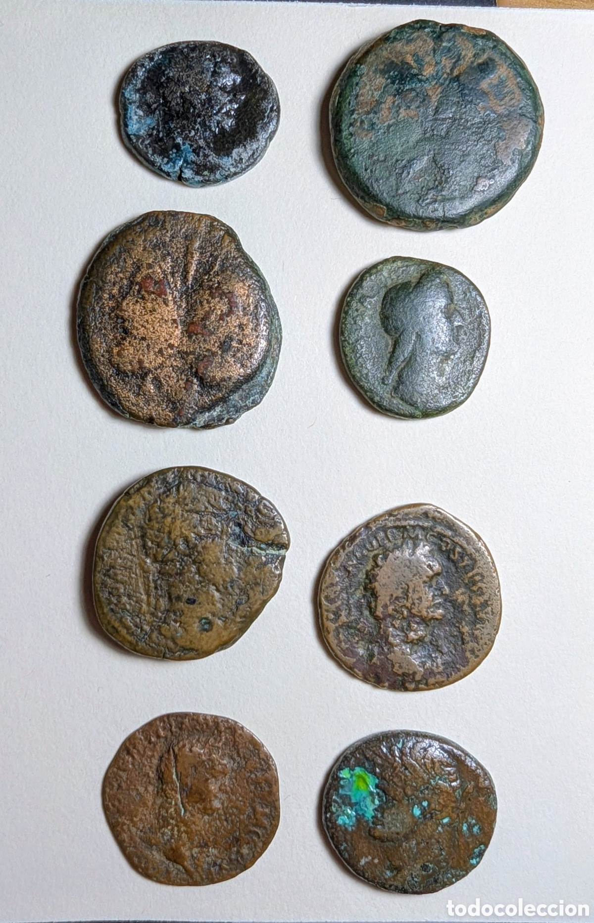 Monedas Imperio romano: Lote 8 monedas romanas antiguas