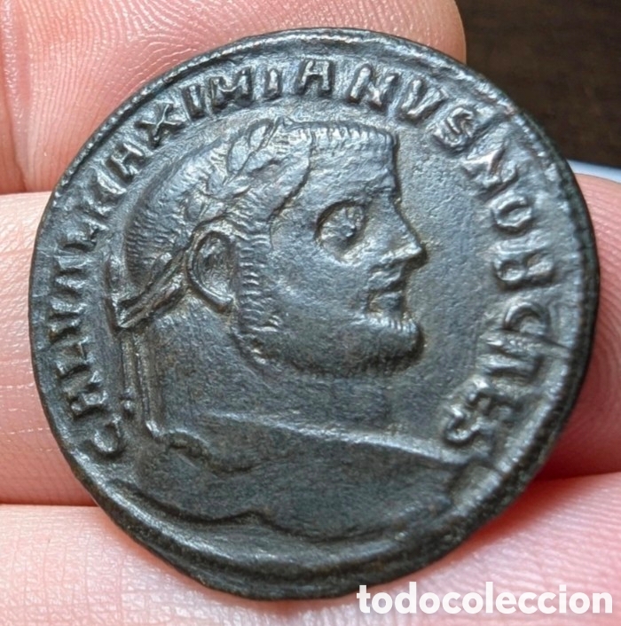 Monedas Imperio romano: Follis Galerio 302-303 d.C. Thesalonica
