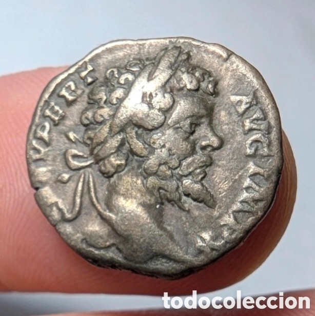 Monedas Imperio romano: Denario Septimio Severo 197 d.C. Roma