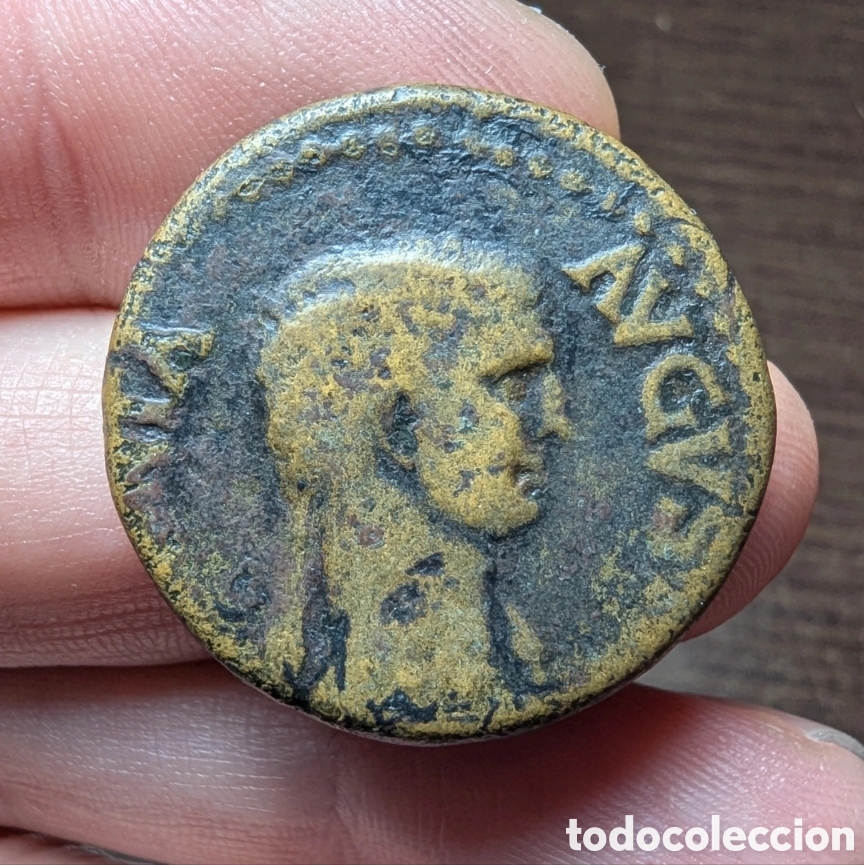 Monedas Imperio romano: Dupondio Antonia La Menor 41-42 d.C.