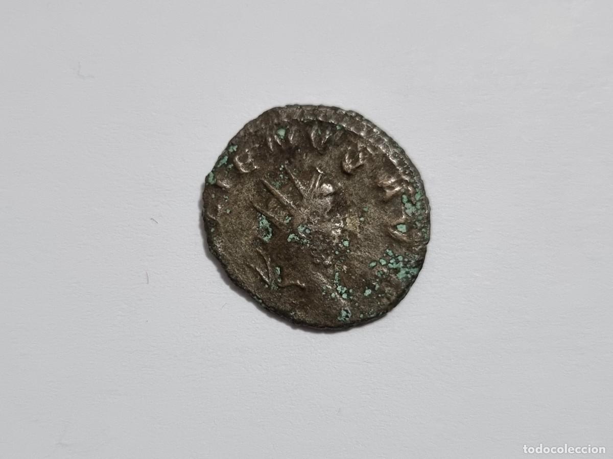 Monedas Imperio romano: Antoniano Antoniniano Galienus Moneda Romana Galieno Imperio Roma Fides Militvm