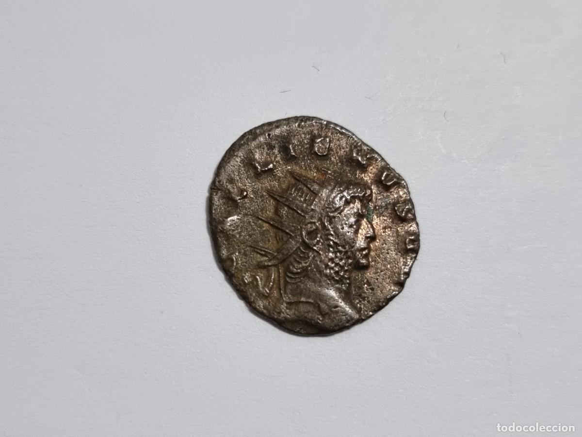 Monedas Imperio romano: Antoniano Antoniniano Galienus Moneda Romana Galieno Imperio Roma INDVLG AVG