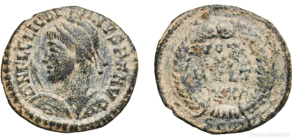 Monedas Imperio romano: Rome Roman Empire 361 - 363 SCONST AE Nummus - Julianus II (VOT X MVLT XX) Bronze Arelate Mint 2.67