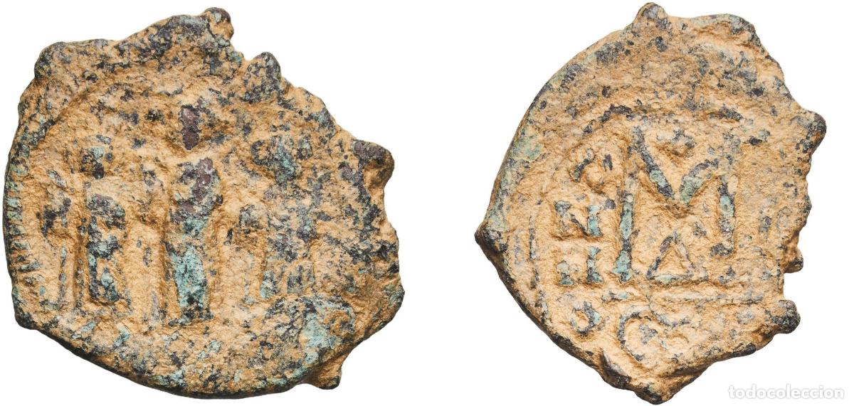 Monedas Imperio romano: Byzantine states Byzantine Empire 6th - 9th Centuries 40 Nummi Bronze 8.68g VF