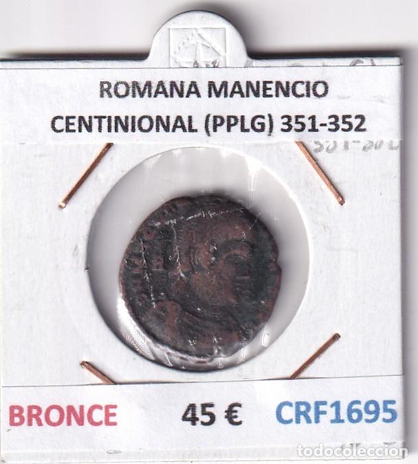 Monedas Imperio romano: CRF1695 MONEDA ROMANA MANENCIO CENTINIONAL (PPLG) 351-352 BRONCE