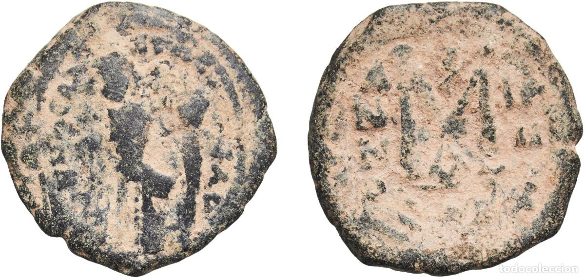 Monedas Imperio romano: Byzantine states Byzantine Empire 6th - 9th Centuries 40 Nummi Bronze 9.88g VF