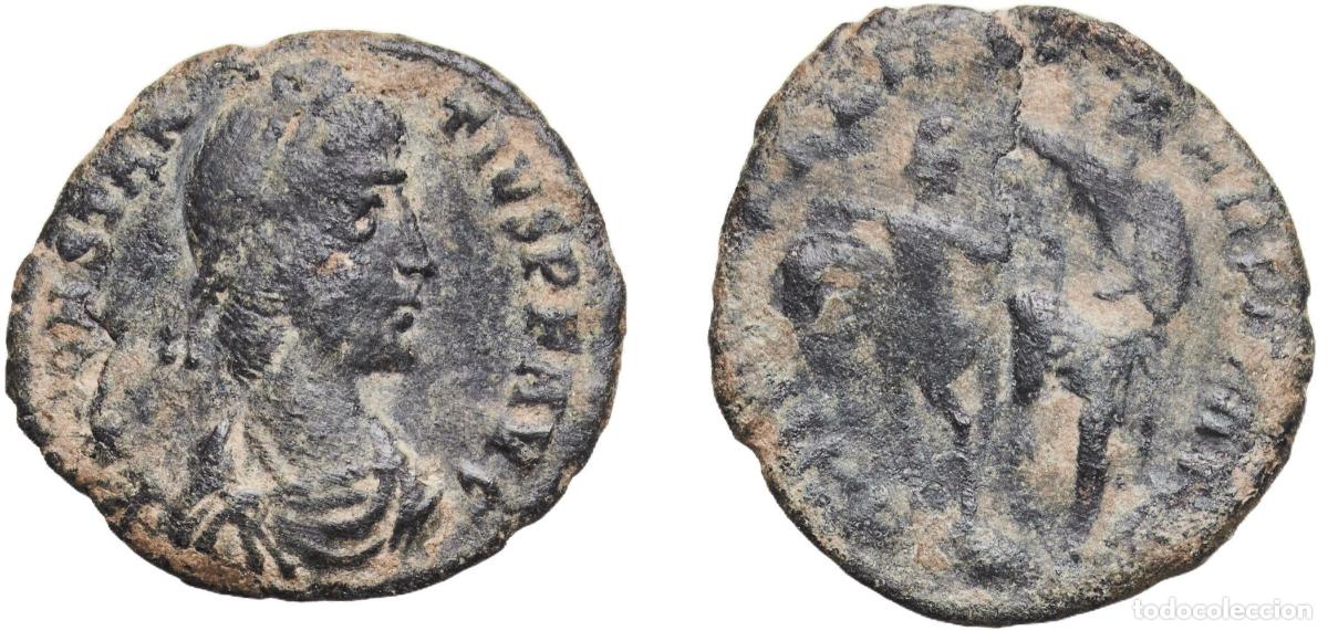 Monedas Imperio romano: Rome Roman Empire 337 - 361 AE Nummus - Constantius II (FEL TEMP REPARATIO) Bronze 1.92g VF