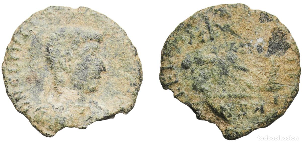Monedas Imperio romano: Rome Roman Empire 4th - 5th Centuries AE Nummus Bronze 1.34g VF