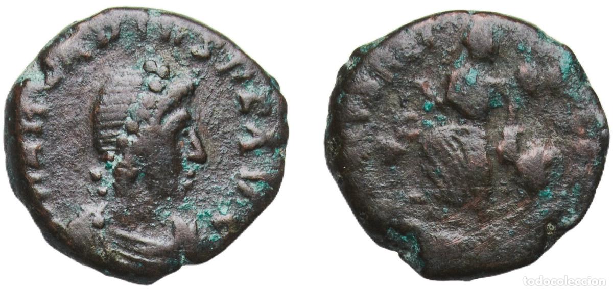 Monedas Imperio romano: Rome Roman Empire 4th - 5th Centuries AE Nummus Bronze 1.39g VF