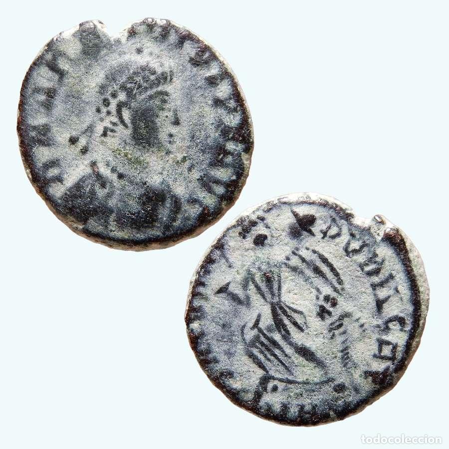 Monedas Imperio romano: Arcadio 392-95 Nummus. Heraclea SALVS REI-PVBLICAE/SMHA. 989-M