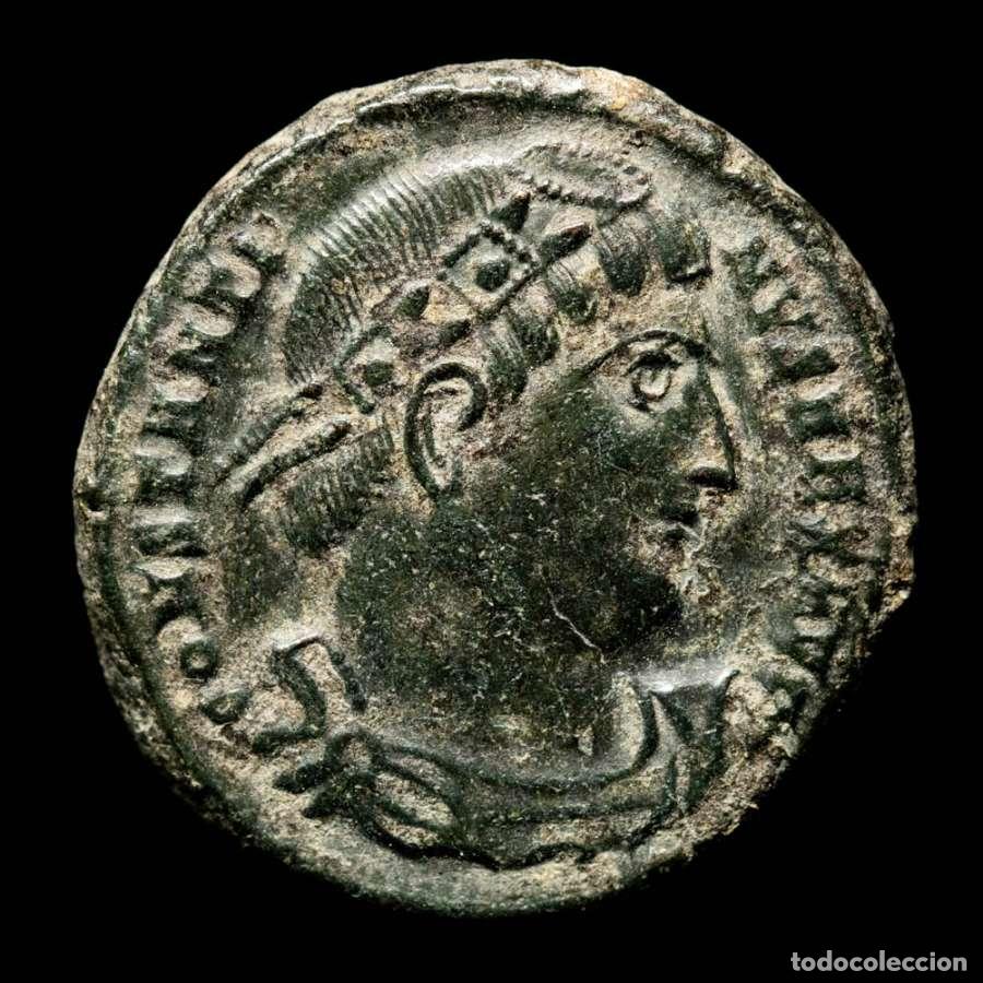 Monedas Imperio romano: Constantino I - Follis de bronce. Heraclea. VOT XXX / ✩SMH&Delta;Raro!